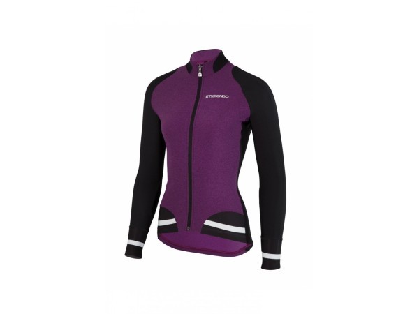 CHAQUETA ETXEONDO FEM BOMBER MORADO/NEGRO - MUJER