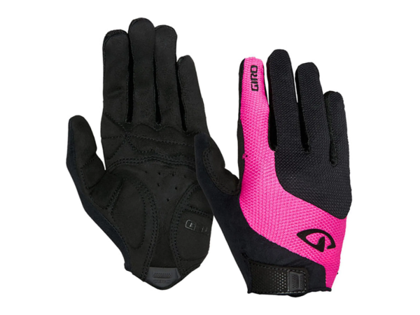 Guantes Largos Giro Tessa LF Negro/Rosa - Mujer