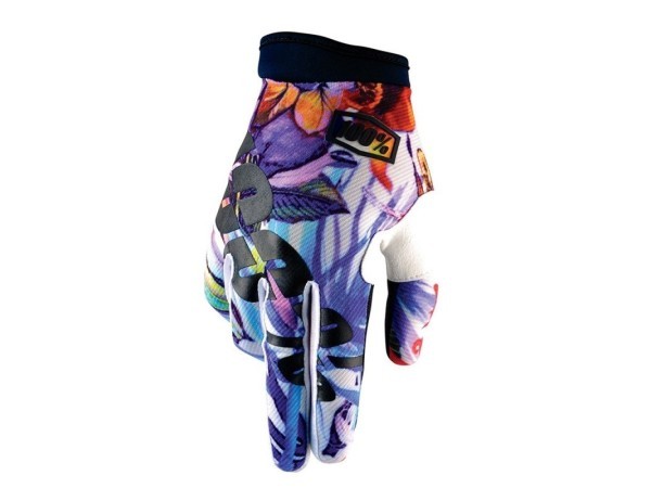 Guantes Largos MX 100% Itrack Paradise Blue