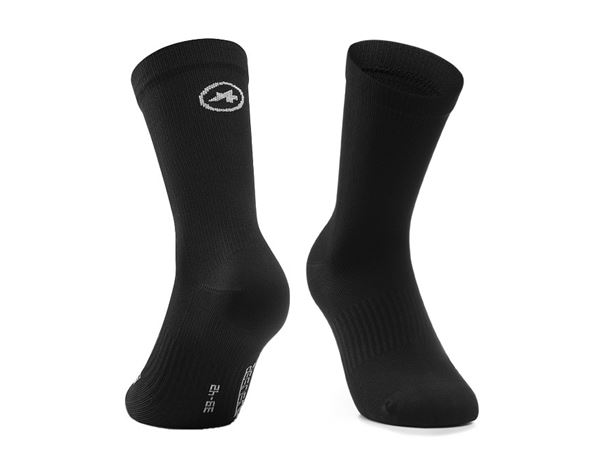 CALCETINES VERANO ASSOS ESSENCE SOCKS HIGH - TWIN PACK BLACK