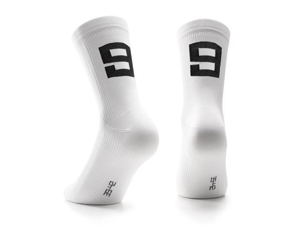 CALCETINES VERANO ASSOS POKER SOCKS  Nº 9 - WHITE