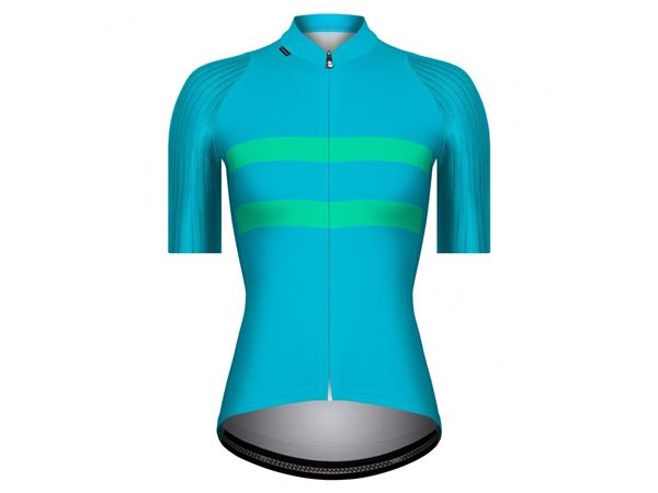 MAILLOT ETXEONDO GARAIA MUJER - AZUL/TURQUESA